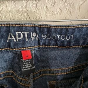 Apt9 Womens Boot Jeans Size 12